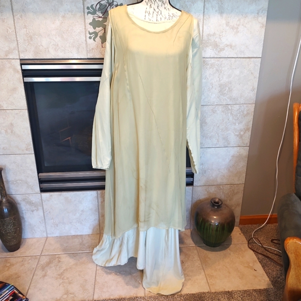 Cachaca Size Small Mild Olive Two Dress Overlay Combo!